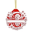 thumbnail image 1 of Adornos Navideños con Monograma Acrílico de 26 Letras y Gorro de Papá Noel | Adornos Navideños 2D para Manualidades | Adornos con Letras Colgantes para Decorar El Hogar, La Chimenea, La Puerta y La V, 1 of 5
