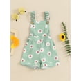 thumbnail image 2 of Bagilaanoe Toddler Baby Girl Summer Jumpsuit Shorts Sleeveless Daisy Romper Overalls 6M 12M 18M 24M 3T 4T Kids Short Pants Summer Clothes, 2 of 7