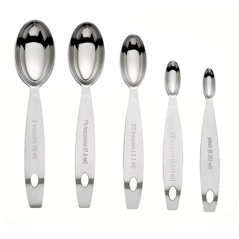 Stainless Steel Measuring Spoons 5-Piece Set, 