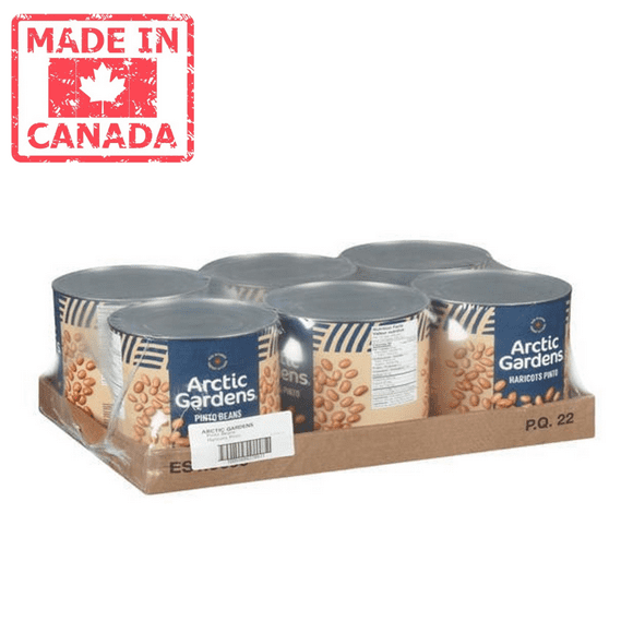 Arctic Gardens Bean Pinto 2.84L/96 oz (6/Case) - High Fiber, Low-Fat Protein Source- Canadian Made