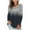 Gradient Color, variant on HAiming Womens Plus Size Tunic Tops Gradient Color Long Sleeve V Neck Pullover Shirts Casual Loose Basic Blouse