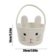 thumbnail image 3 of Fasiaou Easter Basket, Easter Basket with Handle Easter Baskets for Kids Baby, Empty Bunny Egg Basket,Small Easter Baskets for Boys, Girls, Toddlers Adorable Easter easter Basket for Girls (Brown, 3 of 6