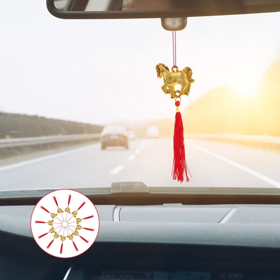 Hemobllo 12Pcs Spring Festival Decorations Plastic Pendant for Indoor Outdoor Use