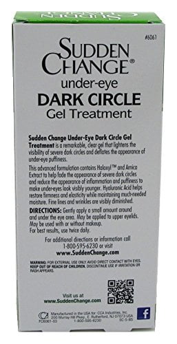 sudden change dark circle treatment
