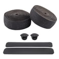 thumbnail image 2 of Bike Handlebar Tapes with End Plug Professional Comfortable Grip Cycling Handle Wraps for Mountain Road Bikes Racket Handles Fishing Rods Black, 2 of 10