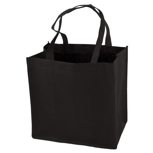 Black Reusable Grocery Tote - Walmart.com