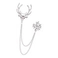 thumbnail image 1 of Rhinestone Deer Pin Fashion Xmas Label Pin Party Christmas Elk Reindeer Pins, 1 of 7