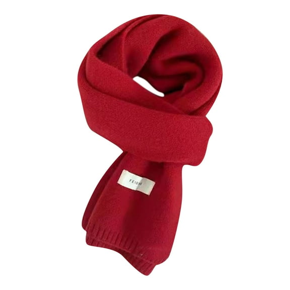 PMVFHDE Women's Knit Scarf Winter Warm Small Round Wrap, Cute Short Scarf for Women, Soft Yarn Neck Warmer for Cold Weather G