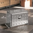 thumbnail image 3 of 24 Inch Truck Bed Tool Box, Heavy Duty Aluminum Diamond Plate Tool Box, 3 of 10