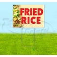 thumbnail image 1 of Fried Rice (18" x 24") Yard Sign, Includes Metal Step Stake, 1 of 6