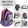 thumbnail image 7 of HUIACONG Purple Glitter Axolotl Girls Backpack 4 Piece Set, 17" Cute School Bag with Lunch Bag Pencil Case for Age 7-12, Waterproof Lightweight, 7 of 7