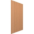 thumbnail image 3 of Ekena Millwork 94"H x 3/8"T Adjustable Wood Slat Wall Panel Kit w/ 4"W Slats, Cherry (contains 11 Slats), 3 of 7