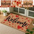 thumbnail image 2 of PEIBang Valentine's Welcome Doormat,Heart Door Mat Front Door Rug for Indoor Outdoor Wedding Valentine's Day Holiday Home Decoration,16x24 Inch, 2 of 7