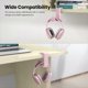 thumbnail image 4 of Rotating Headphone Stand - Gaming Headset Stand, Adjustable Clamp-on Headphone Holder, Headphone Hook Under Desk, 4 of 5
