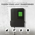 thumbnail image 3 of Fusion Low Voltage Outdoor Lighting Transformer with Timer, 50 Watt, Black, 3 of 7