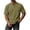 Green, variant on akafmk Mens Waffle Shirts Short Sleeve Crewneck T-shirts Button Front Sporty Daily Wear Summer Casual Shirts, Size S