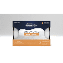 Tempur-Pedic Memory Foam Ergonomic Standard Neck Pillow for Side and Back Sleepers