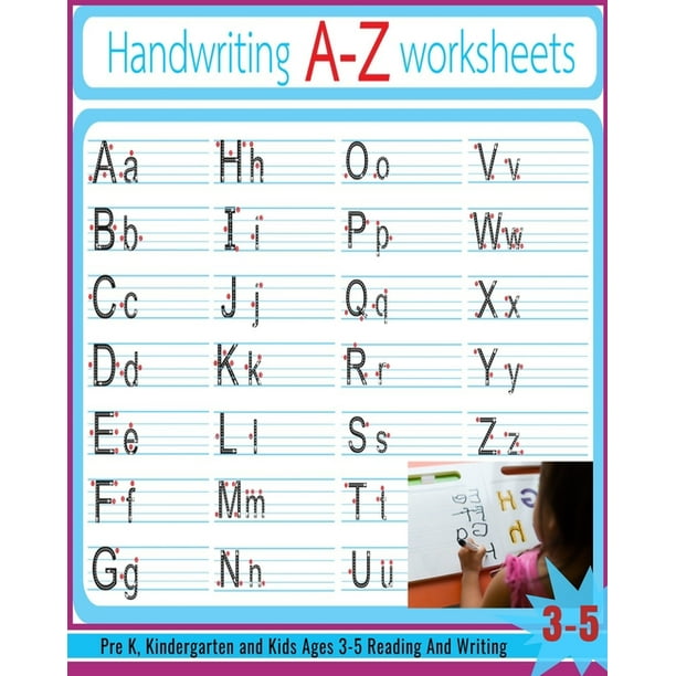A Z Worksheets Alphabet Tracing Letter Tracing Book Handwriting Practice Uppercase Lowercase Letter Writing Practice For Kids Ages 3 5 Preschoolers Pre K And Kindergarten Paperback Walmart Com