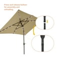 thumbnail image 6 of CHYVARY 10 x 6.5ft LED Outdoor Patio Rectangular Table Umbrellas for Deck, Poolside and Garden,Sand, 6 of 8