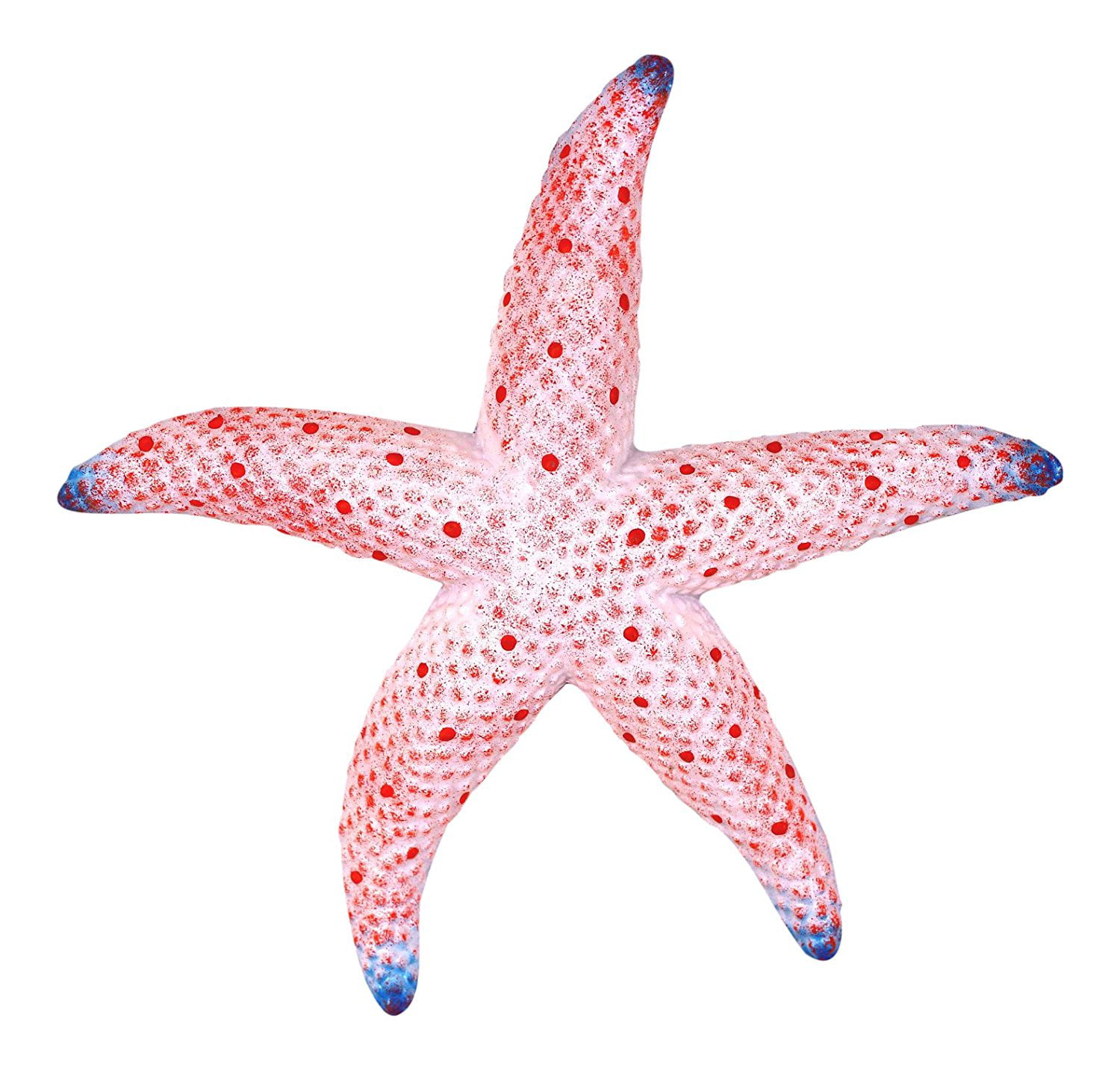 Sea Star Dark Red Starfish Wall Decor 9 Inch Resin Plaque 