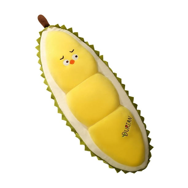 Juguete de fruta durian, juguete de peluche durian, súper muñeco para dormir, divertida almohada larga de durian 50cm
