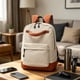 thumbnail image 1 of Mochila de gran capacidad y moderna con múltiples compartimentos, mochila ligera y casual para estudiantes, oficina, viajes y uso diario., 1 of 7