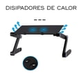 thumbnail image 3 of Mesa Soporte para Laptop Reclinable y Ergonómica 2 Ventiladores y Soporte para Mouse, 3 of 10