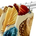 thumbnail image 5 of Shell Waterproof Shower Curtain Set with Hooks, Printed Bathroom Decoration - Shower Curtain Sets, 5 of 5