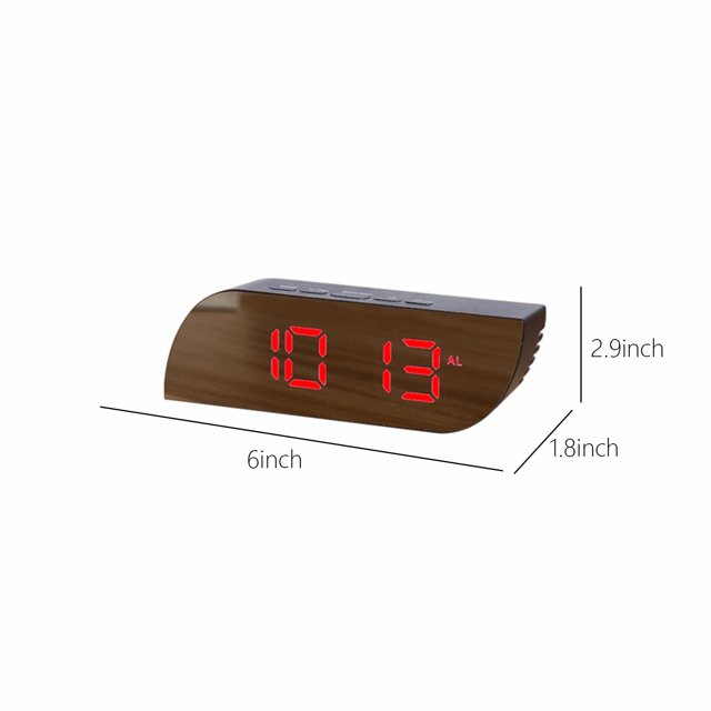 Digital Clock Large Display, LED Alarm Electric Clocks Surface For Makeup With Diming Mode