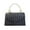 Black, variant on Straw Evening Handbag for Women Exquisite Pearl Beaded Top-Handle Purse Small Satchel Purse Woven Clutch Bag 2025