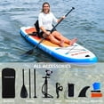 thumbnail image 6 of Cadalene 10'6" Inflatable Stand Up Paddle Board with Camera Mount, Anti-Slip EVA Deck,Paddleboard for Youth & Adults, 6 of 8