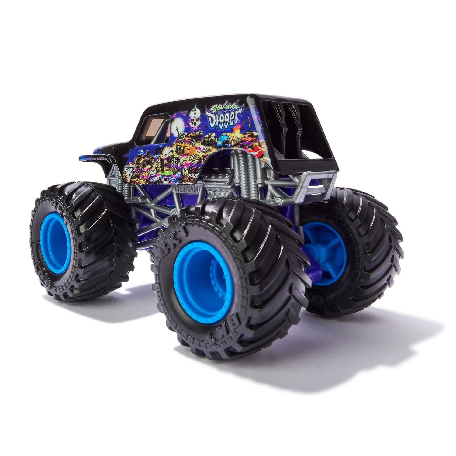 Monster Jam, Official Son-uva Digger Monster Truck, Die-Cast Vehicle, 1:64 Scale, Kids Toys for Boys Ages 3 and up