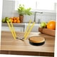 thumbnail image 4 of inverted cake stand, stainless steel, yellow, 4 of 5