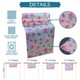 thumbnail image 6 of Spring Floral Table Runner 108 Inches, Purple Pink Blue Flower Summer Botanical Bed Runner Dresser Scarves Tabletop for Indoor Outdoor Parties/Ceremony/Banquet, 13"x 108", 6 of 8