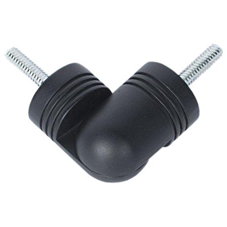 - Urbanest Hinged Elbow Connector for Corner Rod, Black, 1 1/8