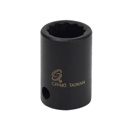 UPC: 0613364044049 | Sunex Tools 312Z – 3/8 Drive 3/8 12 Point SAE Standard Impact Socket