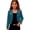 A-Dark Blue, variant on Girls Sparkle Glitter Open Front Bolero Jacket Collarless Long Sleeve Cropped Jacket Elegant Performance Cardigan for Dance Birthday C-Gray