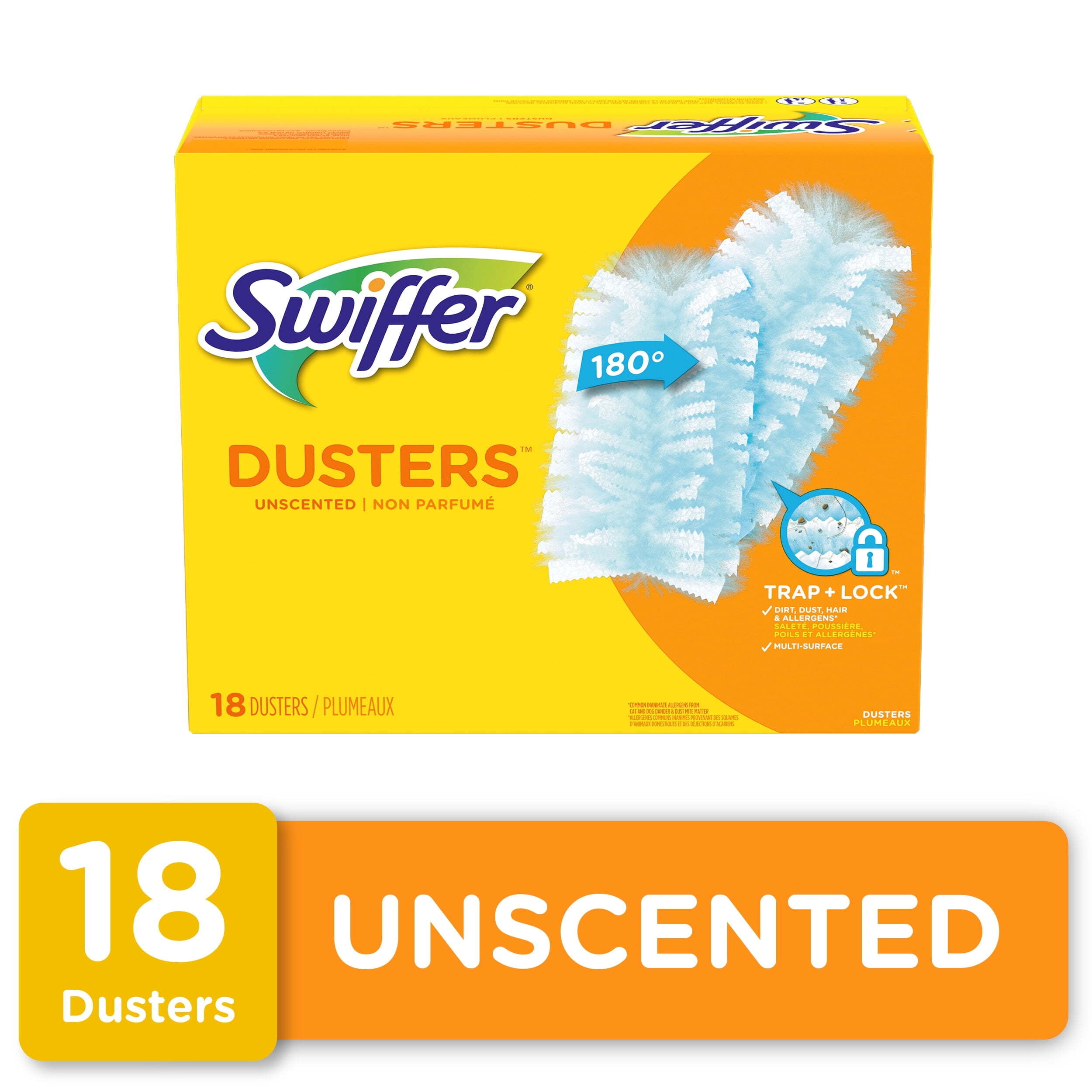 Swiffer Dusters Multi-Surface Duster Refills for Cleaning, Unscented, 18  count 