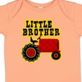 thumbnail image 4 of Inktastic Red Tractor Little Brother Boys Baby Bodysuit, 4 of 5