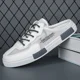 thumbnail image 3 of Zapatillas transpirables de malla hueca para hombre, zapatos planos cómodos para exteriores, moda de verano, 3 of 5