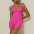 thumbnail image 4 of Jumpsuits for Women Bra Pads Sleeveless Bodysuit Hollow Out Back Training Elastic Soft Seamless Fitness Womens Yoga Outfits Hot Pink S, 4 of 9