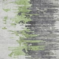 thumbnail image 5 of HomeRoots 582391 10 x 14 ft. Abstract Washable Indoor & Outdoor Rectangle Area Rug, Green & Silver, 5 of 5