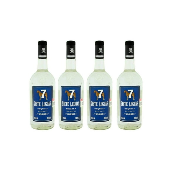 Pack de 4 Tequila 7 Leguas Blanco 1 L