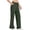 Army Green wide leg pants for women a1, variant on Cagogo Wide Leg Pants for Women UPF50 Summer Elastic Waist Loose Long Palazzo Trousers Casual Beach Lounge Solid Fashion Beachwear, White L