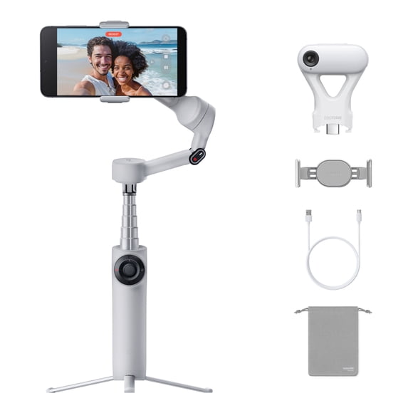 Estabilizador Insta360 Flow 2 AI Tracker Bundle para Smartphone Gris
