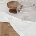 thumbnail image 3 of Solino Home White Tablecloth 58 x 104 Inch - Cotton Linen Hemstitch Rectangular Tablecloth - Machine Washable Table Cloth for Winter, Mothers Day, Spring, Easter, 3 of 5
