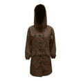 thumbnail image 7 of iHPH7 Trench Coat Women Womens Fall Jackets Women Fall Clothes Windbreaker Jacket Women Fall Coats Fall Outfits for Women Lightweight Trench Coat Women Coffee L, 7 of 7