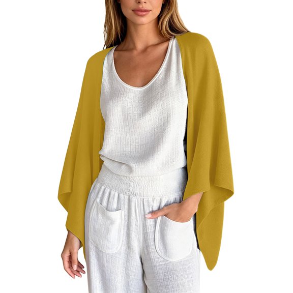 ZHOGXU Lightweight Beach Cardigan For Women Relaxed Fit Casual Cover Up For Resort And Everyday Wear Outdoor