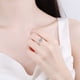 thumbnail image 2 of Anillo de compromiso con moissanita en forma de corazón de plata de ley 925 chapado en oro para mujer, 2 of 6