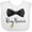 AA-White, variant on Inktastic Ring Bearer Black Bow Tie and Gold Wedding Ring Boys Baby Bib